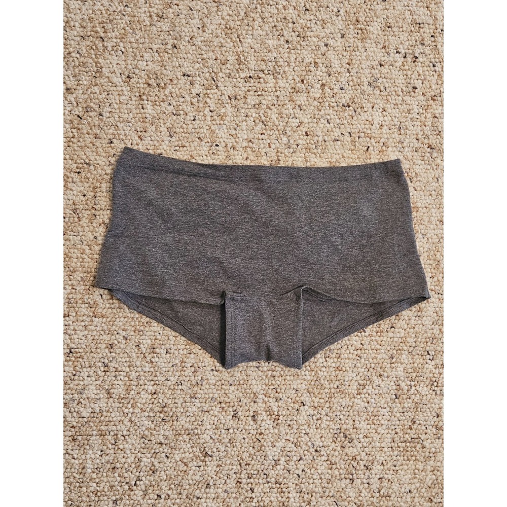 VICTORIA SECRETS Lucky‎ Clover Novelty Boy Shorts Underwear Gray Cheeky Panties - Picture 2 of 11